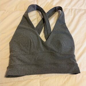 Born Primitive Grey Cross-Back Sports Bra